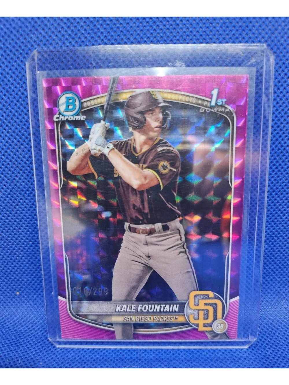 Kale Fountain [Fuchsia Geometric] #BCP-246 2025 Bowman Chrome Prospects- No./299